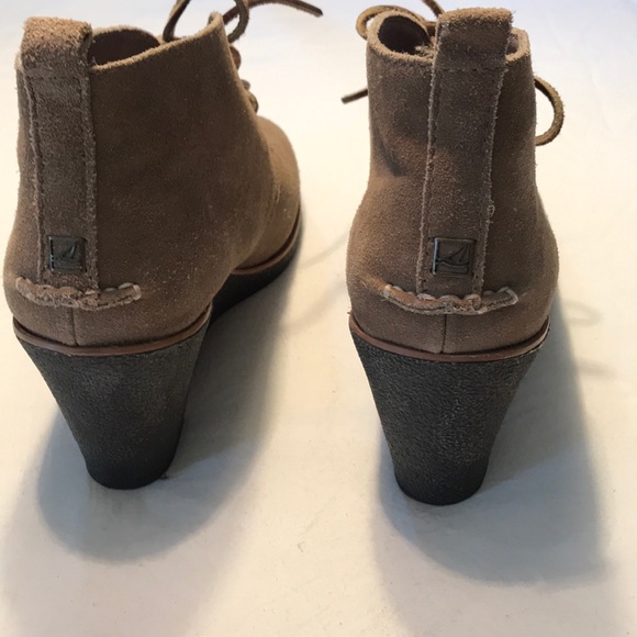 SPERRY Size 9 Ankle Boots Wedges Harlow - Picture 4 of 7